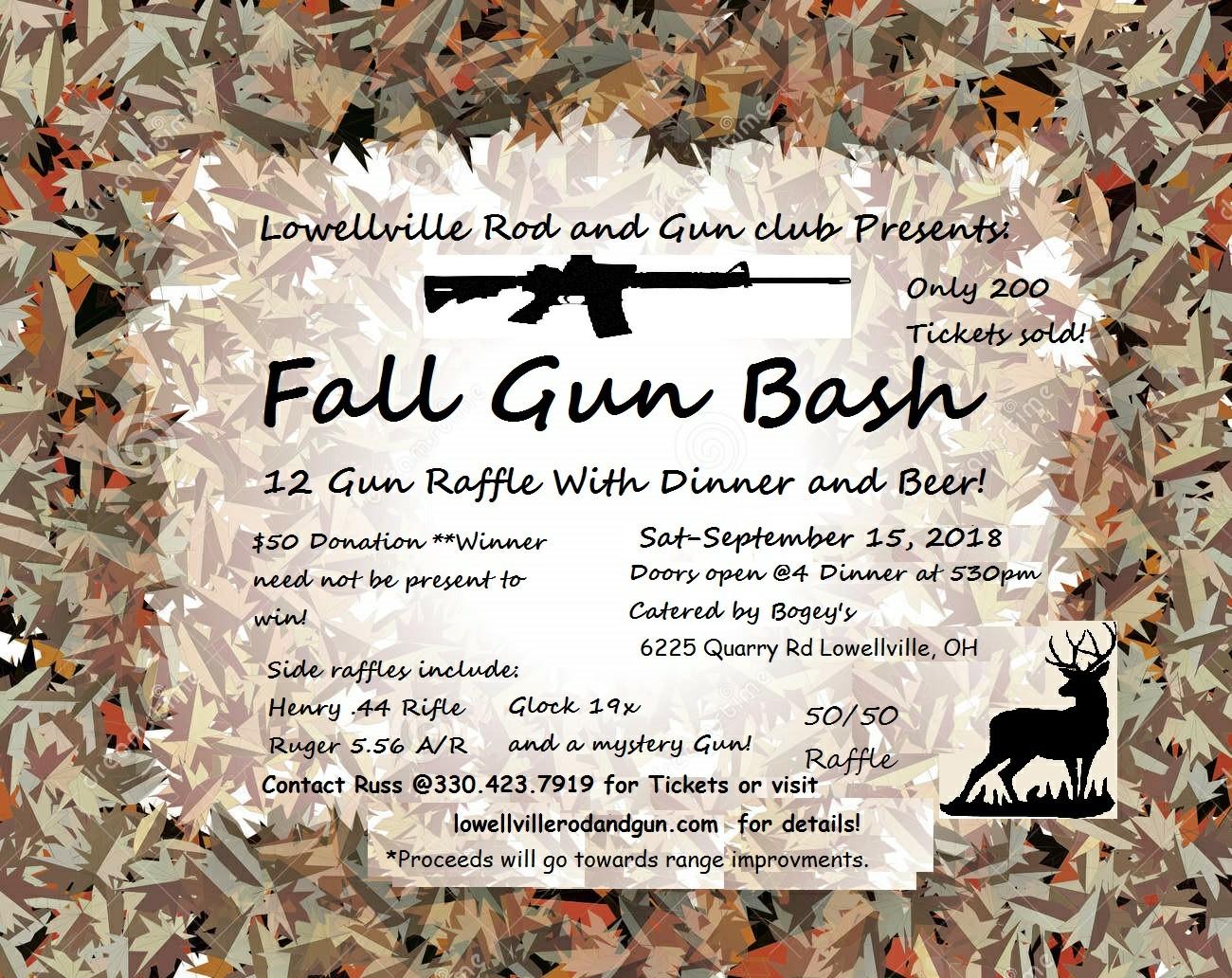 fall gun bash 2018 – Lowellville Rod and Gun Club